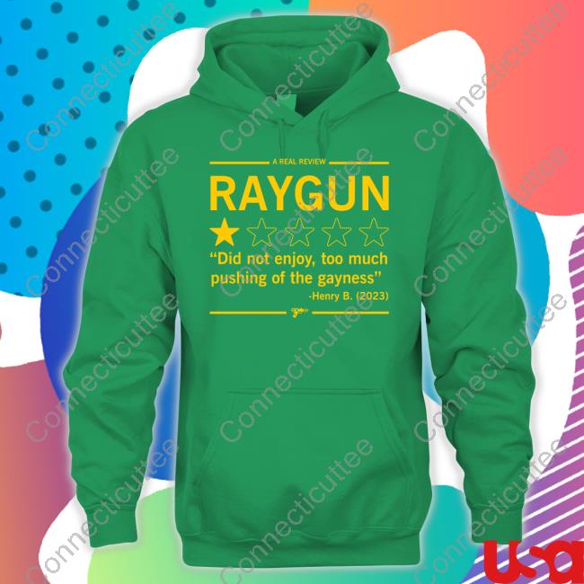 A Real Review Raygun T Shirt